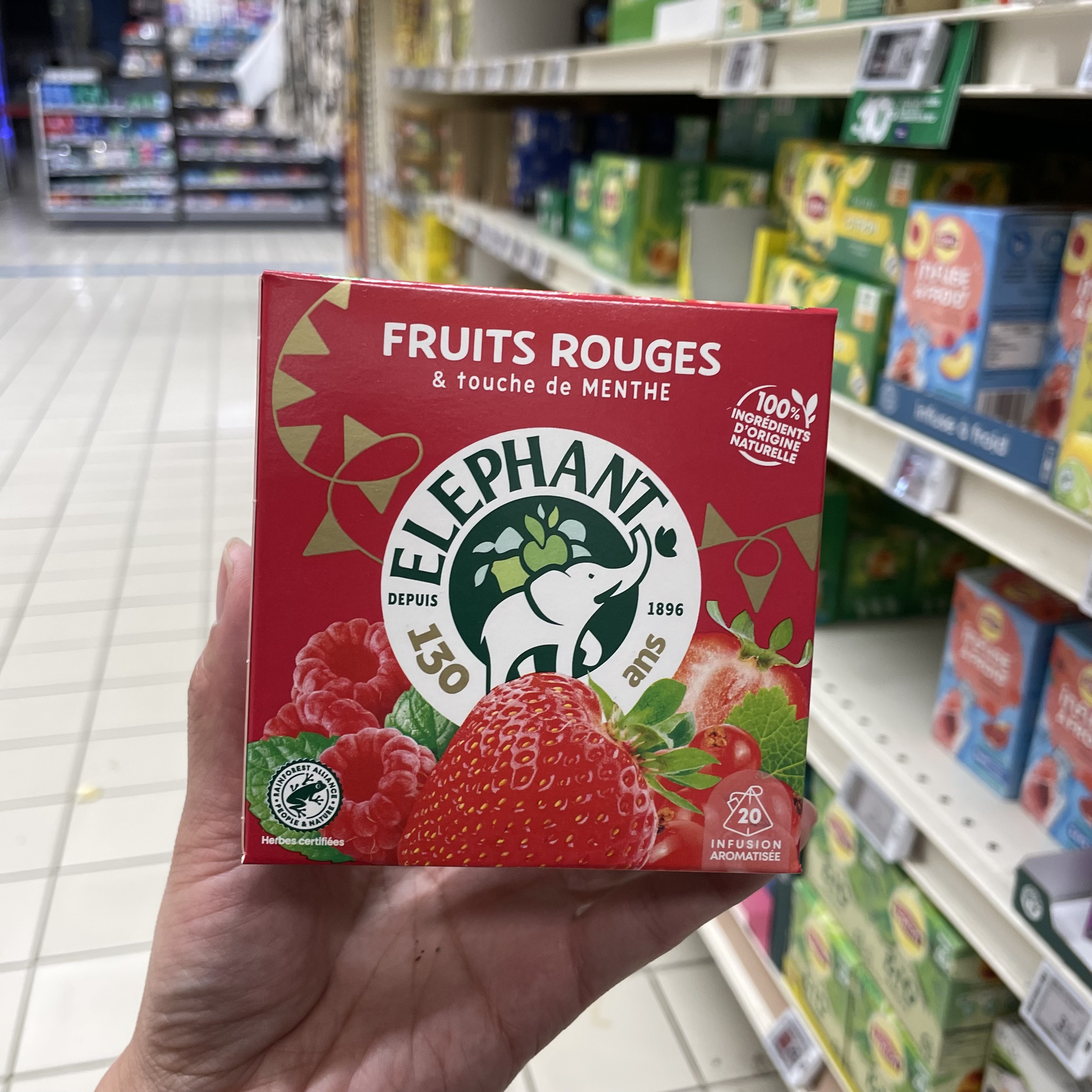 法国本土版 Elephant 象牌 纯天然花草茶包 果茶20袋装