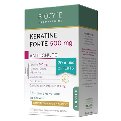 法国本土版Biocyte Keratine 防脱发强韧 120粒胶囊