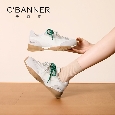 千百度复古厚底德训鞋女百搭