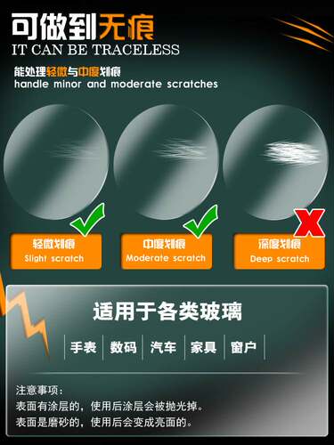 ERJIHE牌手表矿物质玻璃蓝宝石玻璃镜面划痕抛光膏刮痕打磨膏
