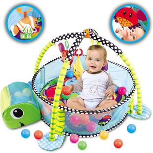 婴儿三合一健身架围栏宝宝卡通动物爬行地垫乌龟海洋球池宝宝礼物