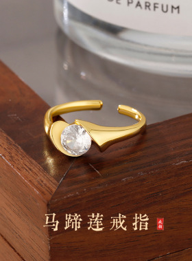 年新款高级感情侣指环百搭素圈马