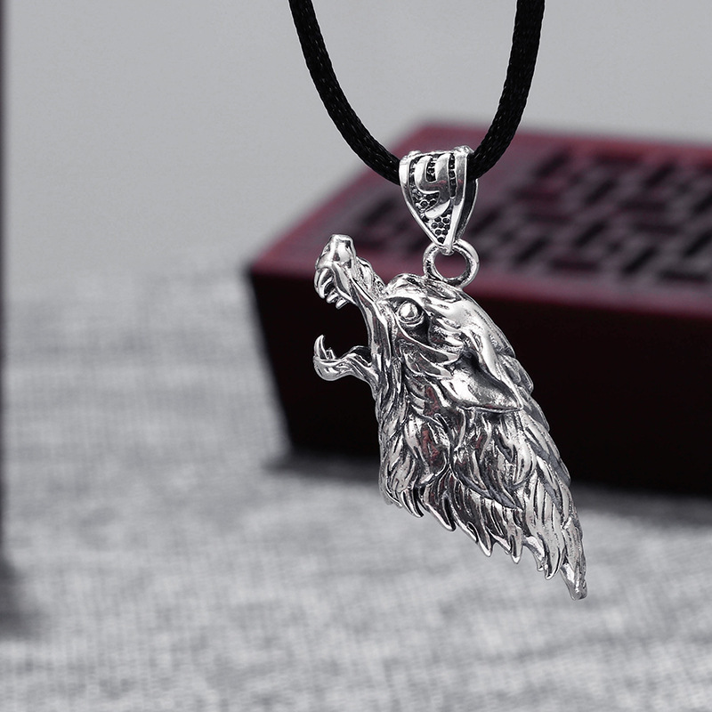 新款狼牙个性吊坠套镶嵌项链藏獒