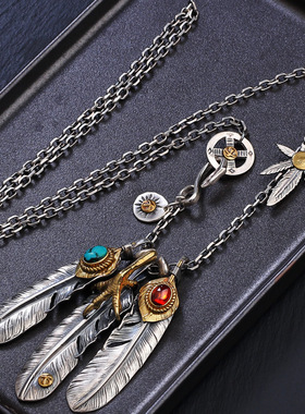 新款太角链套链高桥吾郎风格羽毛