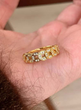 新款钱多多戒指中古钱币指环时尚