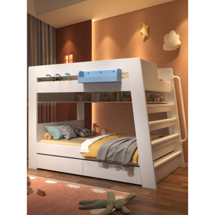定制上下床平行儿童床床大人双层床两层多功能高低床上下铺同宽子