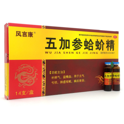 风言康 五加参蛤蚧精10ml*14支/盒