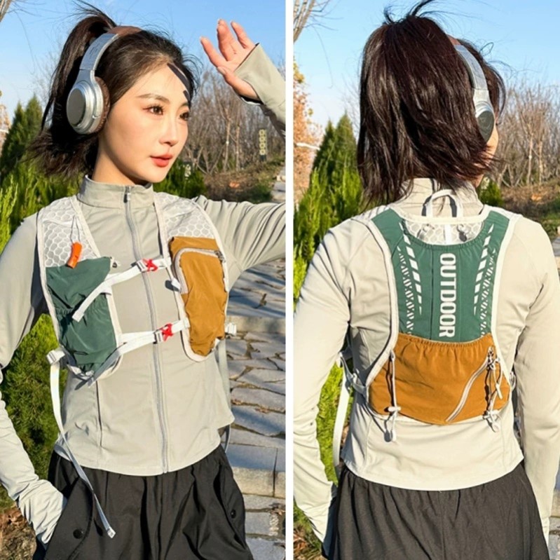 越野跑步背包户外水袋登山马拉松徒步双肩包背男女骑行骑行马甲包
