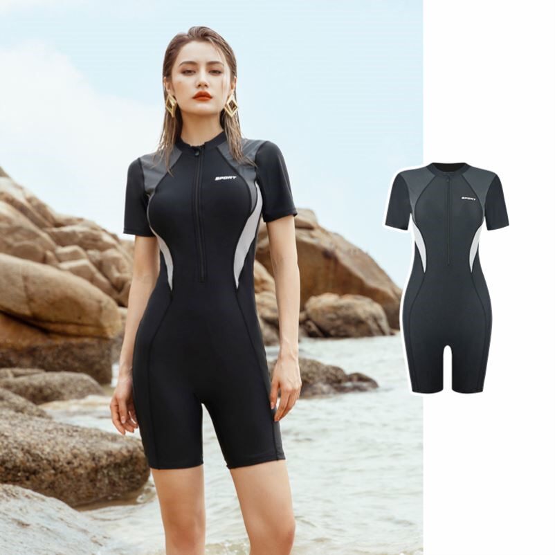 泳衣女游泳馆专用竞速游泳衣女款大码胖mm连体女士泳装专业新款