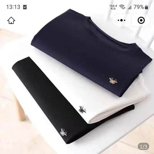 穗越品牌小蜜蜂T恤男2025新款夏季羽毛蛋白纤维法式短袖pseny男装