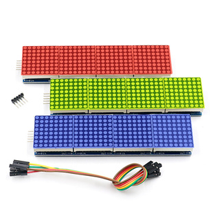 MAX7219点阵模块 4点阵合一显示屏模块 单片机控制驱动模块