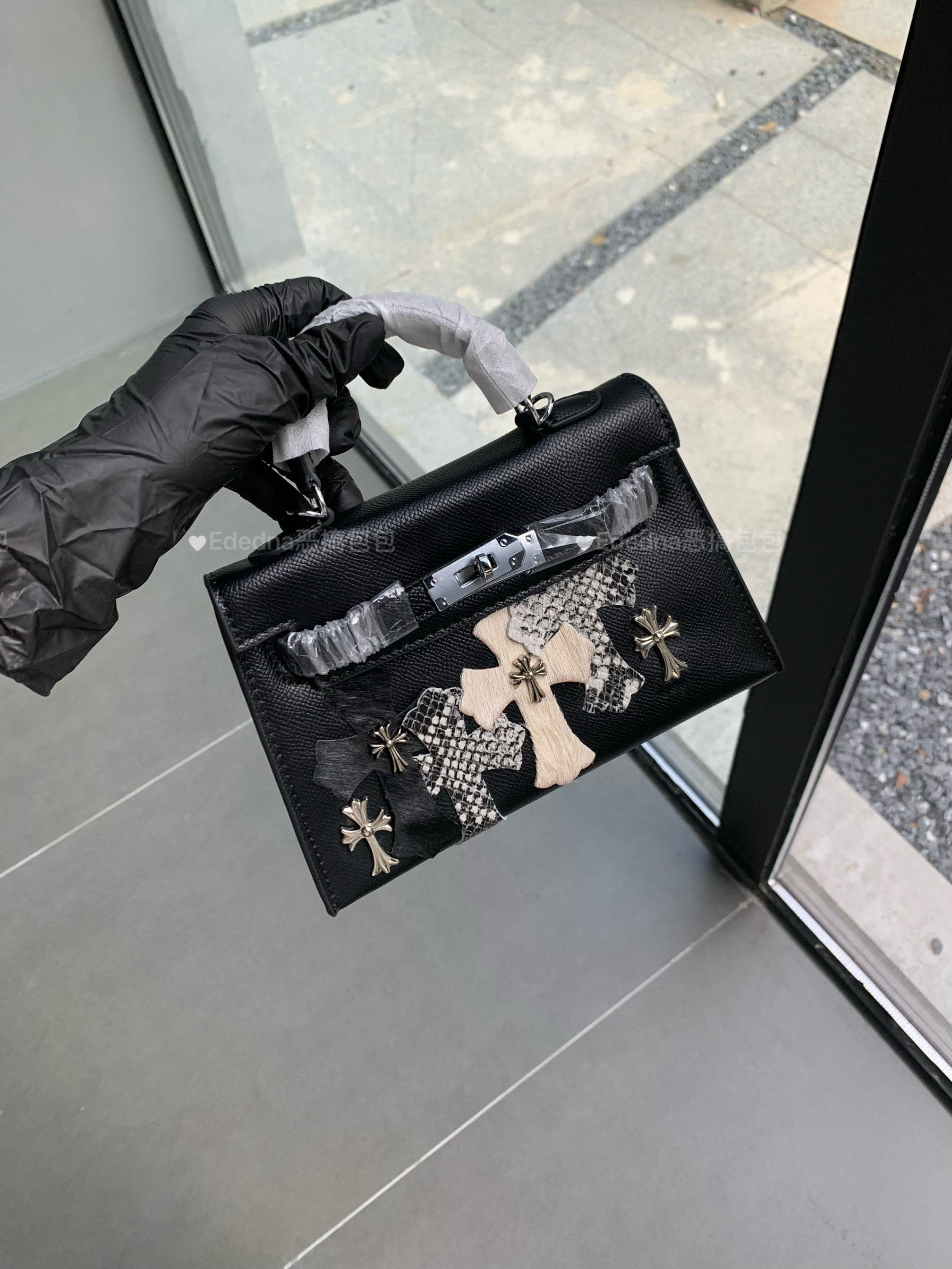 网红爆款真皮凯莉包手作女包小众容量设计款高级感手提包斜挎包包