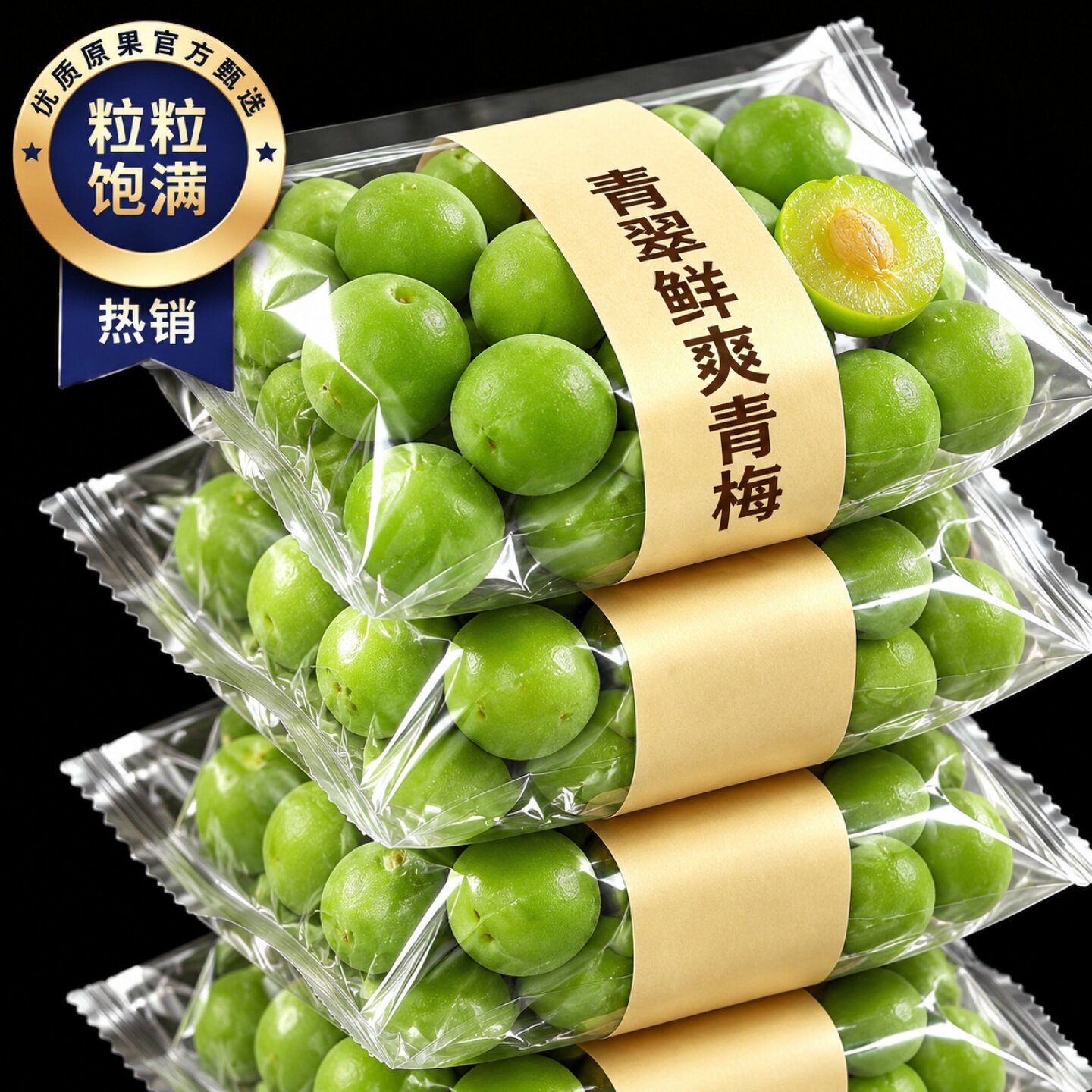 【精选大果】新鲜青梅鲜果现摘野生酸脆梅子泡酒酵素5斤包邮