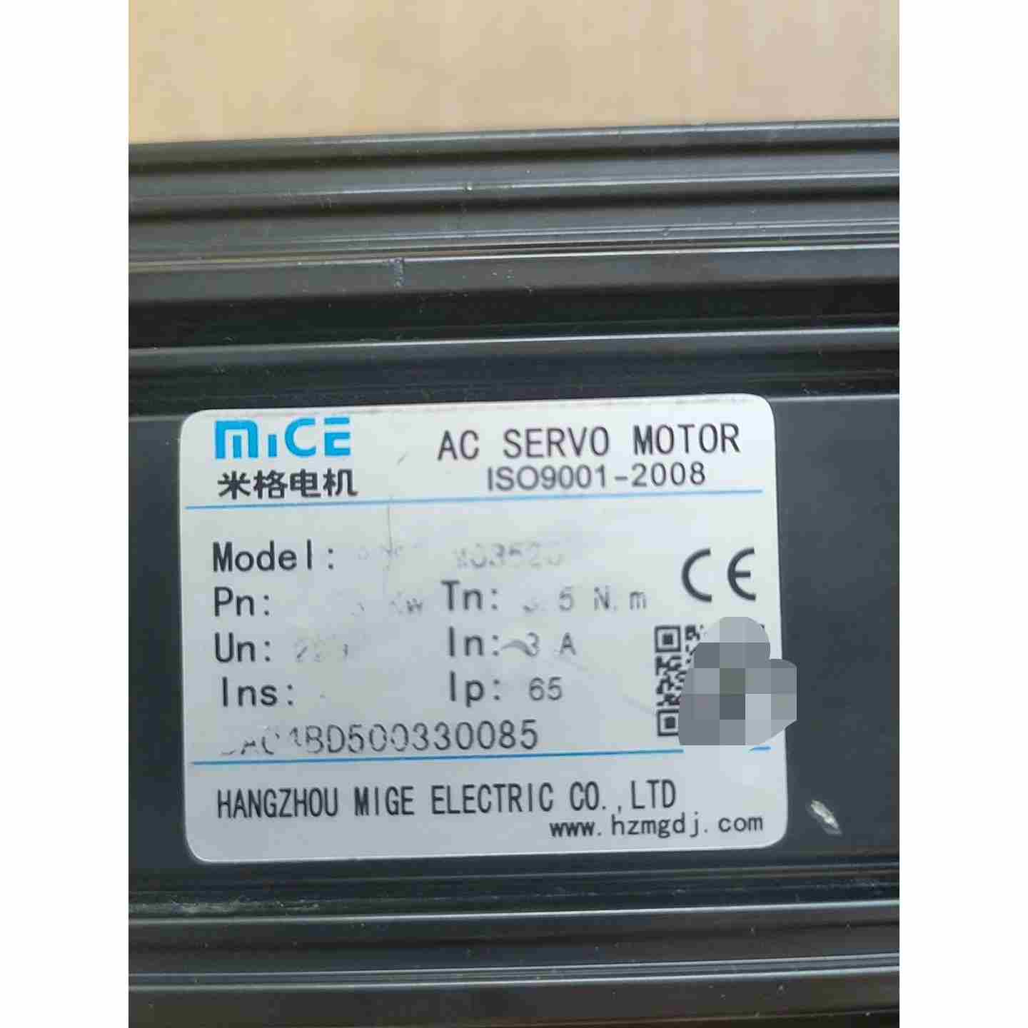 米格电机80ST-M03520 730w拆机件,功能包好,,不是实价