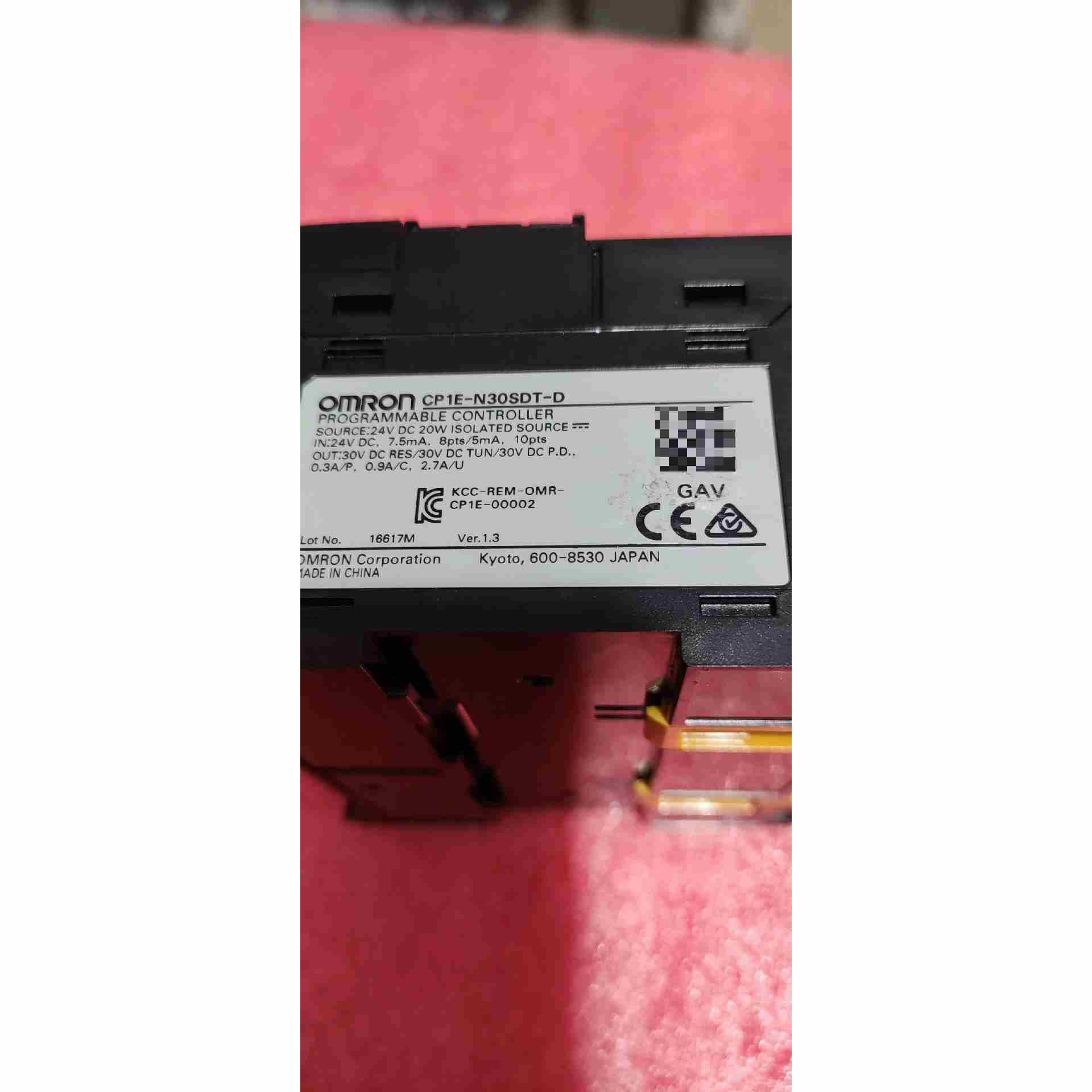 拆机欧姆龙 CP1E-N30SDT-D,1.3版本,不是实价