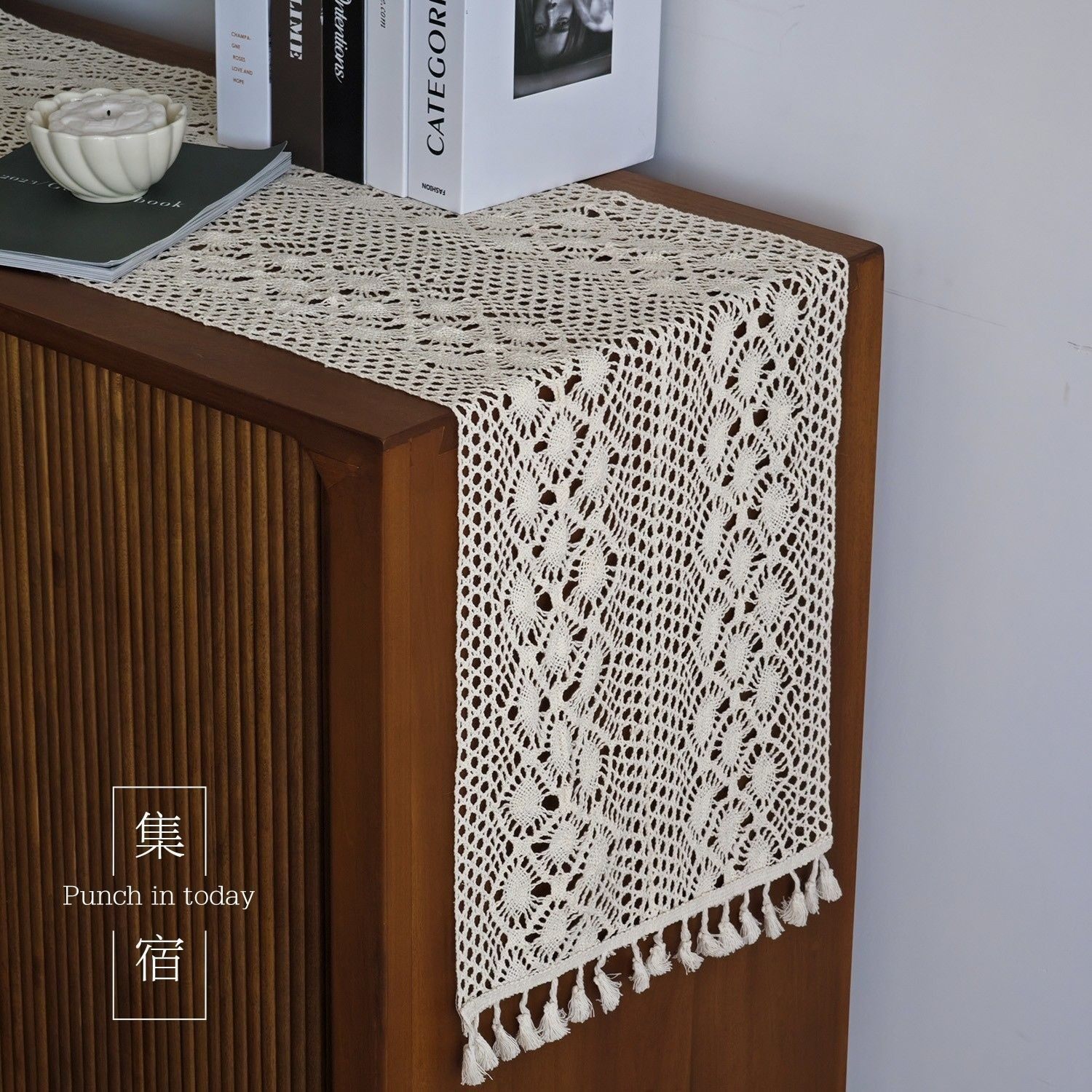 美式桌旗镂空复古文艺棉线钩针桌旗蕾丝桌布电视柜鞋柜茶几盖巾布,居家布艺,桌旗,淘宝优惠券,粉丝福利购,淘宝优惠卷