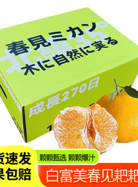 白富美春见耙耙柑7斤礼盒装日本静冈种源新鲜水果柑橘桔子丑柑