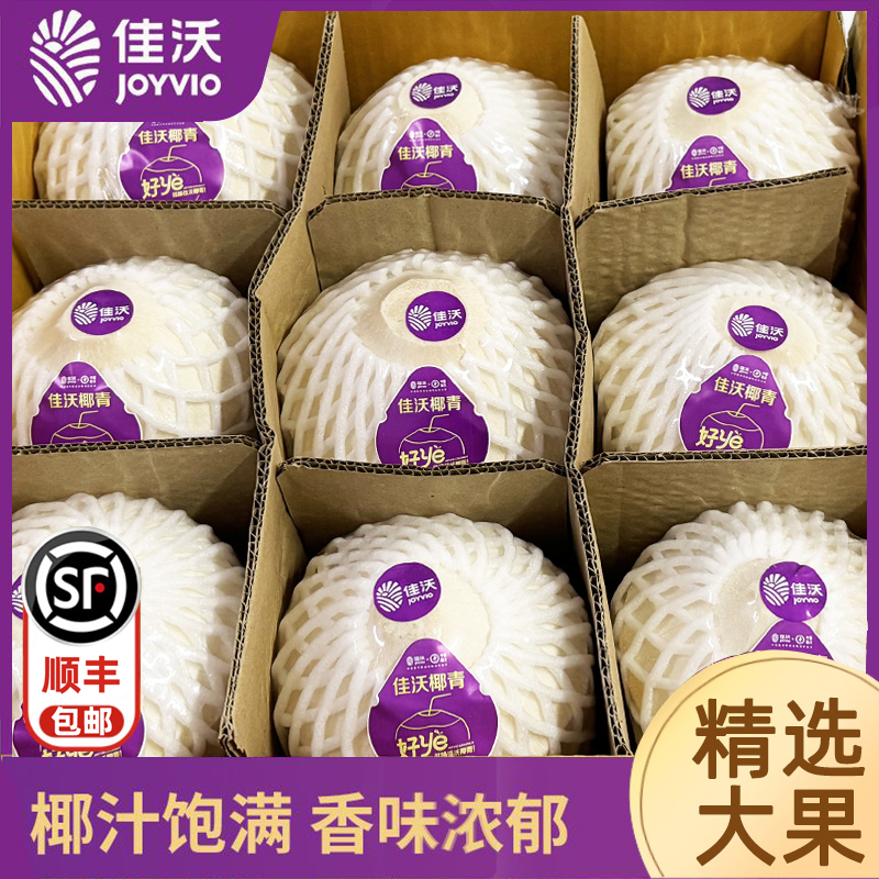 泰国进口椰青2/9粒装大果900g+孕妇水果香水椰子新鲜顺丰