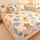 定做订制全棉夹棉床笠纯棉榻榻米高低床罩拼接子母床包棕垫薄垫套