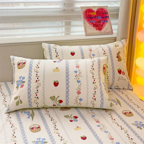 小清新枕套100纯棉枕头套子