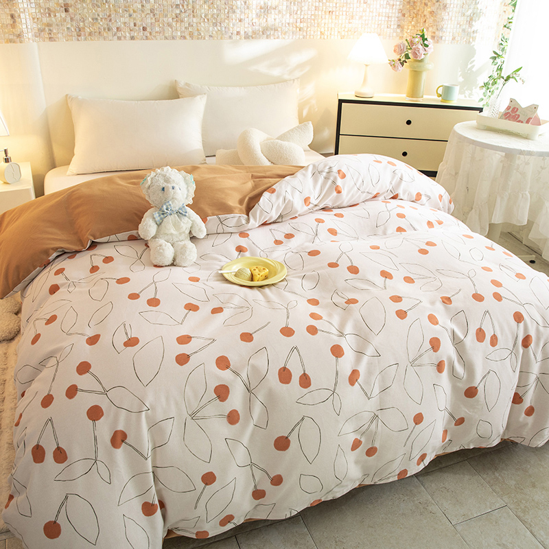 订制A类加厚纯棉全棉磨毛被套