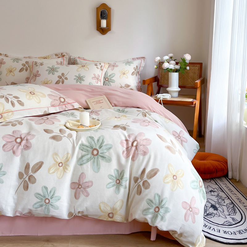 订制加厚纯棉磨毛全棉四件套