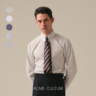 男士 衬衫 高级感通勤衬衣 cultum免烫抗皱纯棉易打理尖领长袖 Acme