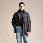 Acme cultum羊毛骑兵呢厚款 立领多口袋M65野战夹克男户外休闲外套