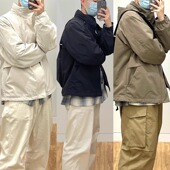 2025新款 冲锋衣风衣夹克潮 连帽外套立领防风男女同款 春秋季 情侣装