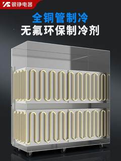 银冰铮六门箱商用大容量yz086-00六开门6冰藏柜冷冷冻门厨房立式