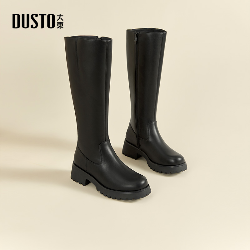 骑士靴时尚休闲粗跟中跟