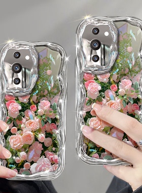 适用于华为nova10手机壳nova10pro保护套nova12玫瑰花从nova11电镀奶油纹nova9新款nova8硅胶nova7不顶膜防摔