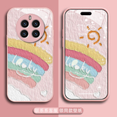 适用于华为mate50手机壳新款 mate50pro保护套创意华为mate40幸运爱心mate40pro金漆玻璃mate30时尚 防刮高级感