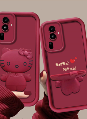 适用于opporeno11手机壳reno11pro保护套reno10新款reno9简约reno8镜头全包加高保护reno7高级感reno6镜子猫