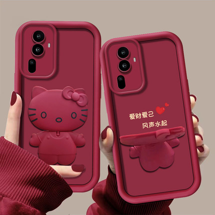 适用于opporeno11手机壳reno11pro保护套reno10新款reno9简约reno8镜头全包加高保护reno7高级感reno6镜子猫