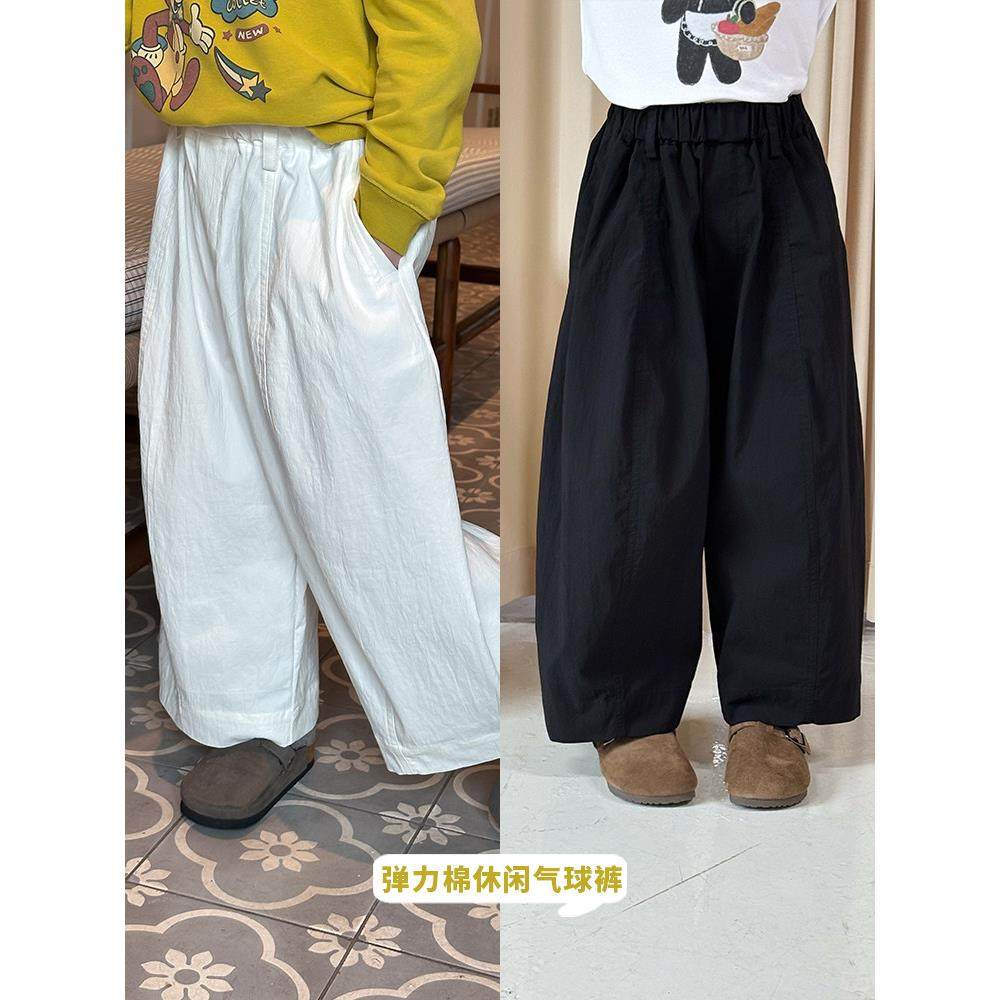 女童秋装时髦拼接休闲裤宝宝气球裤儿童秋季韩版宽松阔腿裤,童装/婴儿装/亲子装,裤子,淘宝优惠券,粉丝福利购,淘宝优惠卷