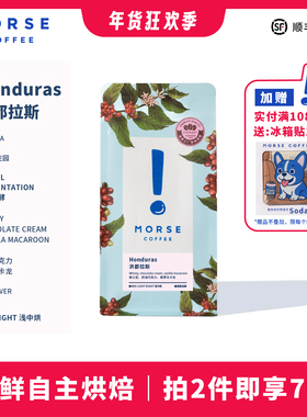 酒香咖啡豆 MORSE莫思洪都拉斯手冲浅中烘焙咖啡豆100g