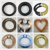 简约刻字半圆环形玻璃门拉手门把手定制logo