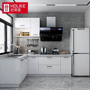 好莱客橱柜定制 整体厨房柜子灶台柜一体家用组装石英石厨柜定制
