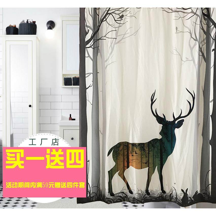 定制高档加厚涤纶防霉防潮防水浴帘布浴室隔断帘子布门帘窗户挂帘,家庭/个人清洁工具,浴帘,淘宝优惠券,粉丝福利购,淘宝优惠卷