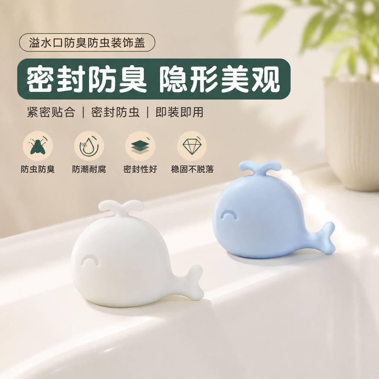 防漏水防臭洗手盆溢水塞面盆溢水口硅胶密封洗脸盆水池塞
