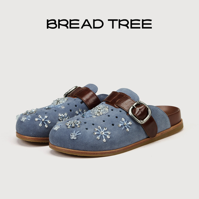 BREADTREE手工钉珠勃肯拖鞋