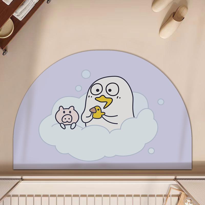 软硅藻泥吸水垫浴室地垫卫生间门口防滑速干脚垫门垫厕所家用地毯