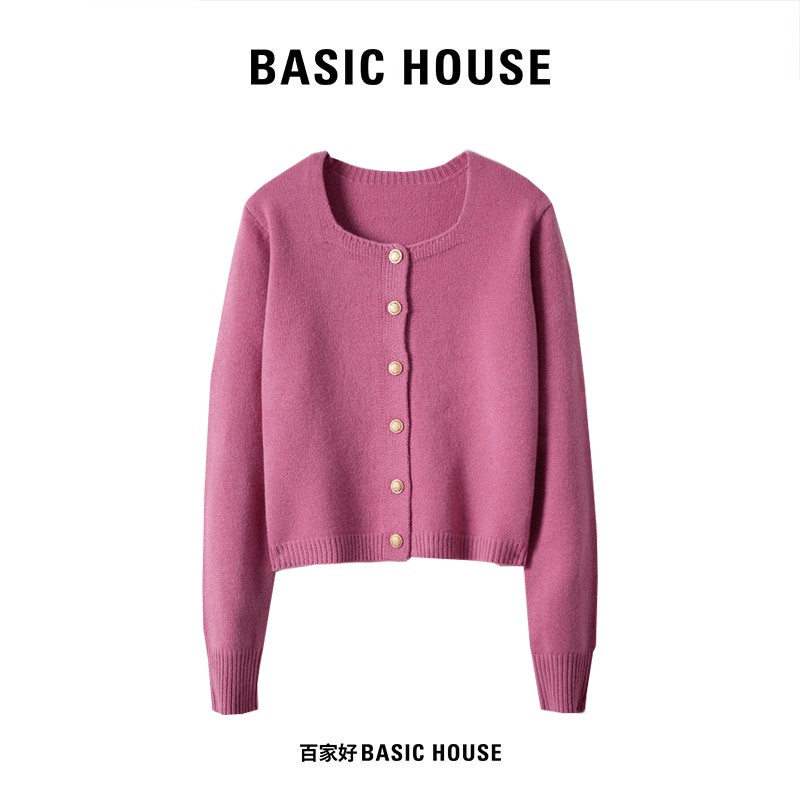 百家好圆领显瘦百搭气质毛针织衫