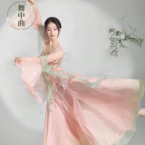 绝美舞中曲古典舞舞蹈服装纱衣女