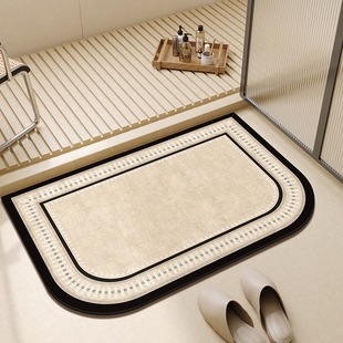 德国进口浴室地垫卫生间硅藻泥强吸水垫厕所门口脚垫卫浴垫防滑垫