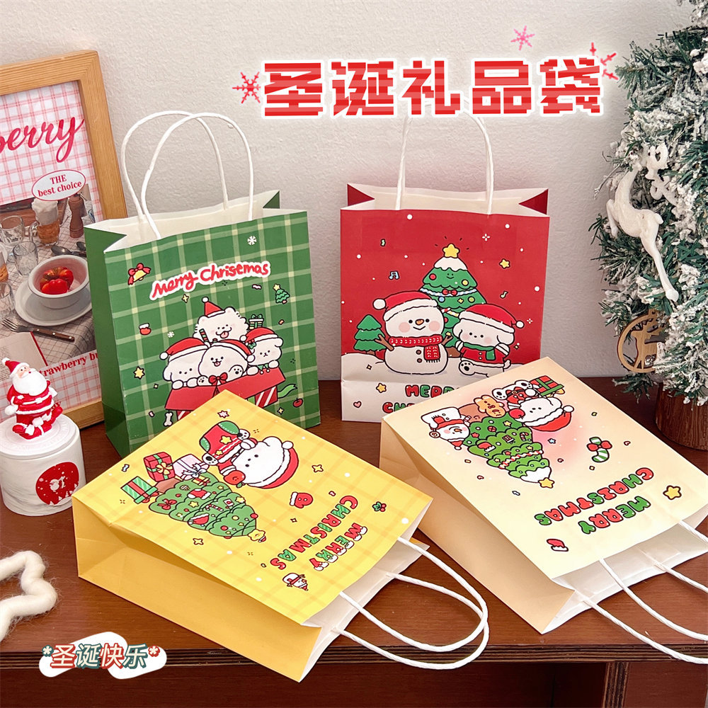 质量严选腾亿联名原创款圣诞节礼品袋糖果收纳袋少女新年手提袋礼
