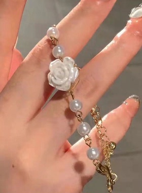 合金新款小红书同款山茶花手链