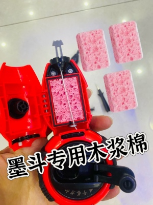 海绵墨斗线工地放线专用木工划线器手工弹线墨斗画线工具木浆棉