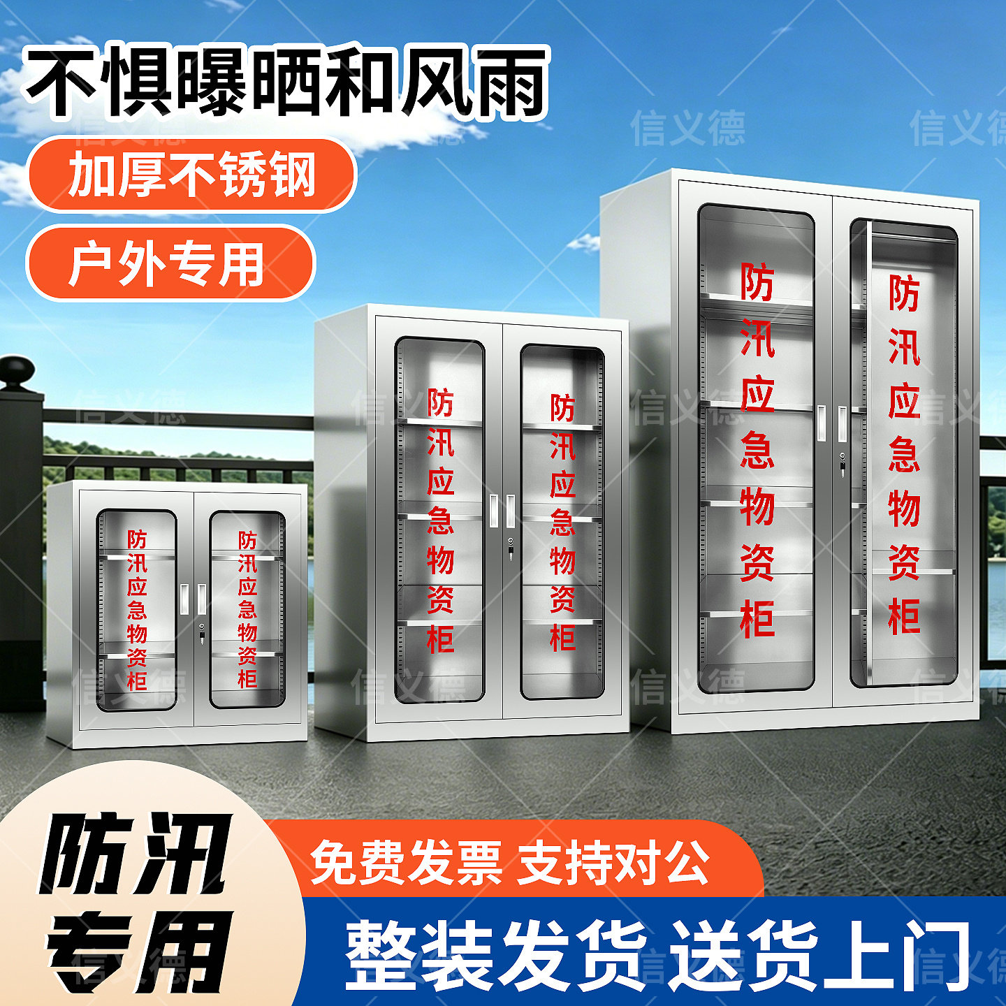 304不锈钢防台防汛应急物资柜